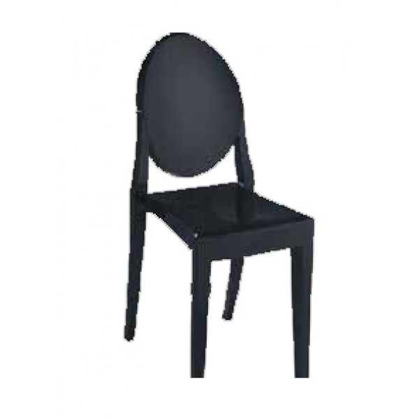 Black Louis Ghost Chair