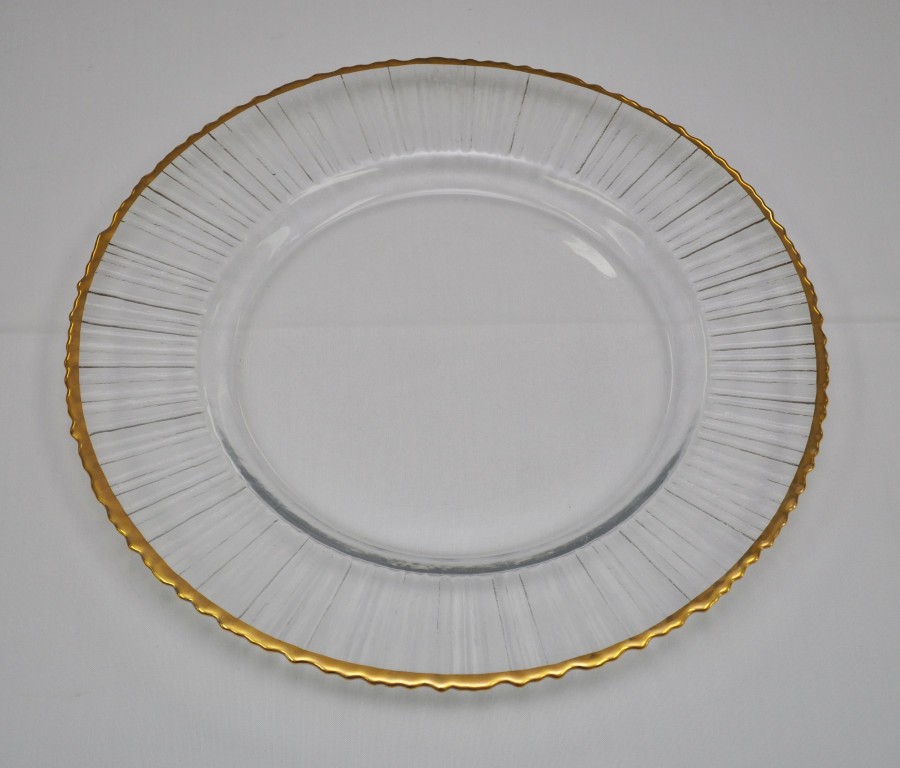 Gold Rimmed Plate Charger