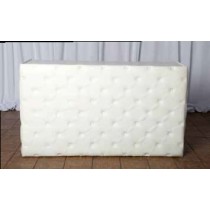 White Leather tufted Bar