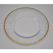 Gold Rimmed Plate Charger