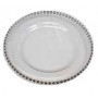 Silver Rimmed Charger Plate
